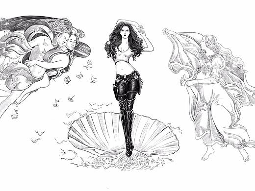 海上雅典娜（个人主页-ZNDI4Nzg1OTY=） - 商业插画 - 站酷设计师艺啊要原创素材 - 站酷ZCOOL