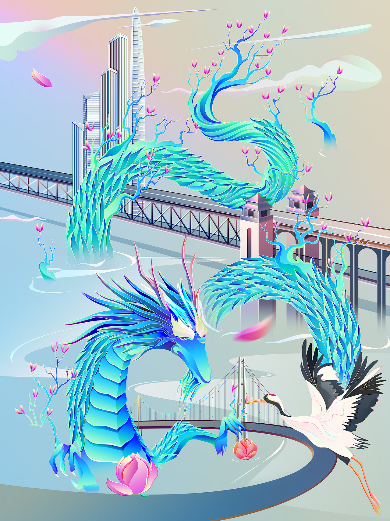 🐉（图ZMzIzMDM0NDk2） - 商业插画 - 站酷设计师大登奇原创素材 - 站酷ZCOOL