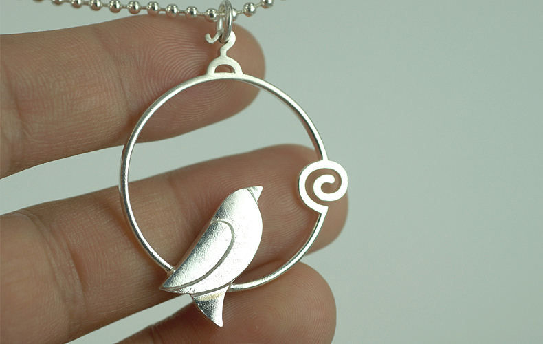 【厚翼】独立设计师原创首饰设计-中国风-留鸟系列