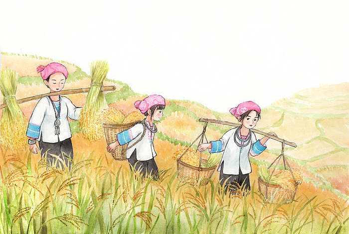 广西少数民族文化绘本-《壮族传统节日》《铜鼓》