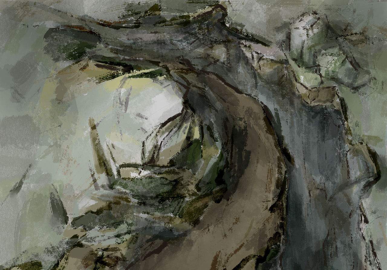 国风速涂练习-悬崖