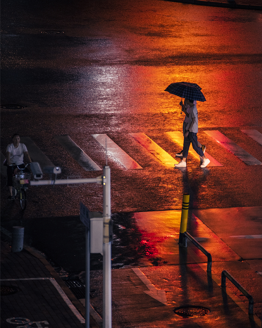 雨夜街头