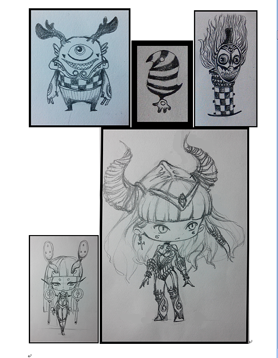 游戏角色设计练习（图ZMjc0MDk1NzI=） - 概念设定 - 站酷设计师蔡琪琪原创素材 - 站酷ZCOOL