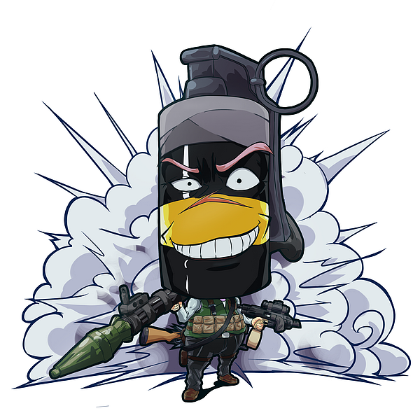 手榴弹主题的一组角色（图ZMTE2NzIxNzI=） - 艺术插画 - 站酷设计师Jokan原创素材 - 站酷ZCOOL