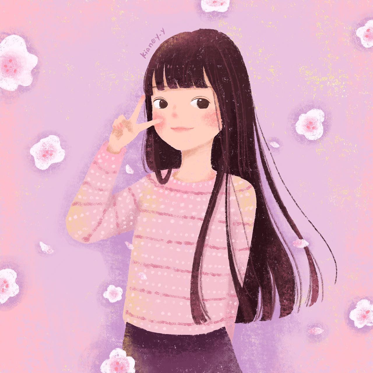 约的头像,一个好像才初高中的女生,好小