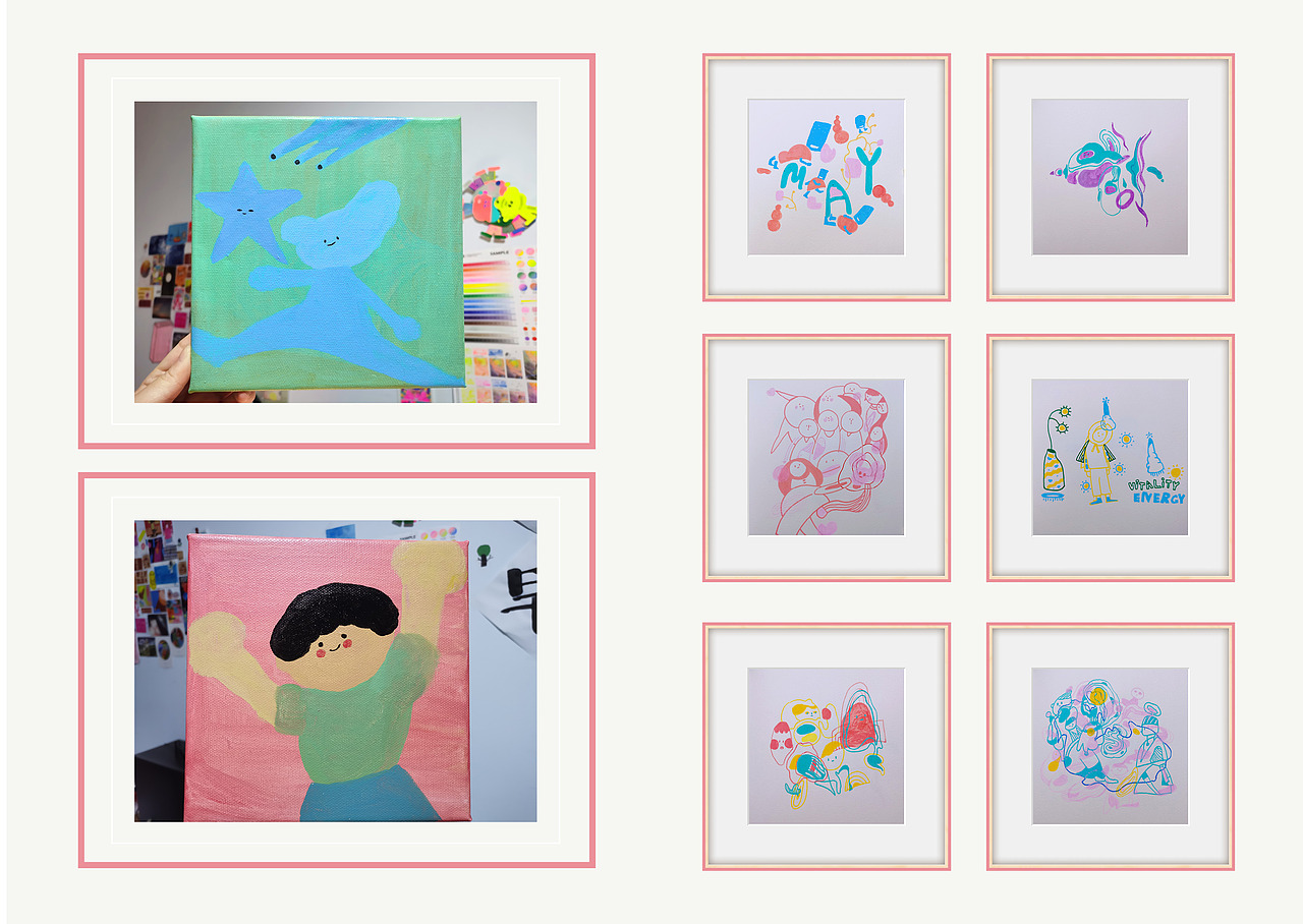 2021年终总结（图ZMjkwMzE3NjMy） - 艺术插画 - 站酷设计师卷卷upupup原创素材 - 站酷ZCOOL