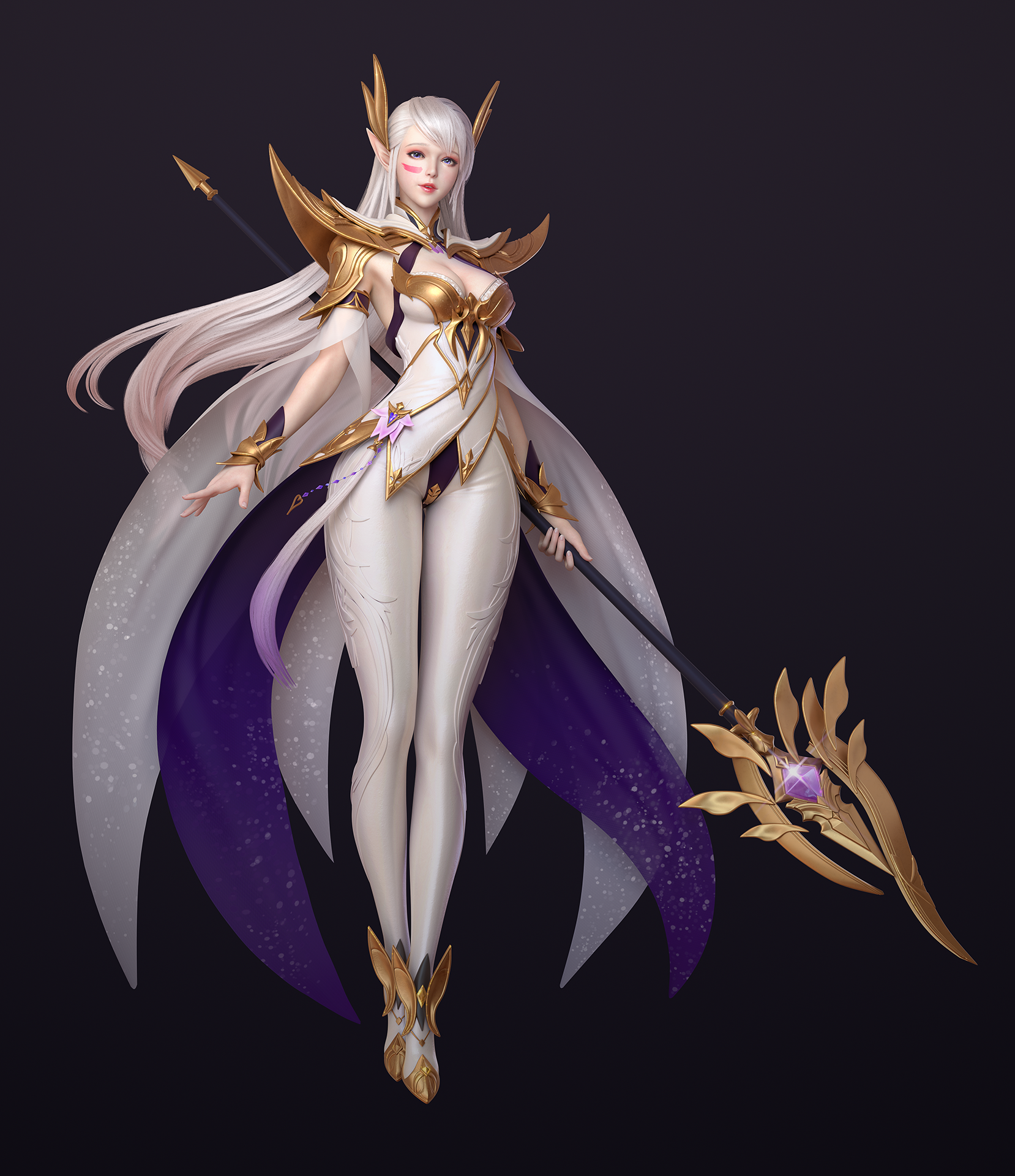 精灵法师|三维|人物/生物|杏ccccc - 原创作品 - 站酷 (zcool)