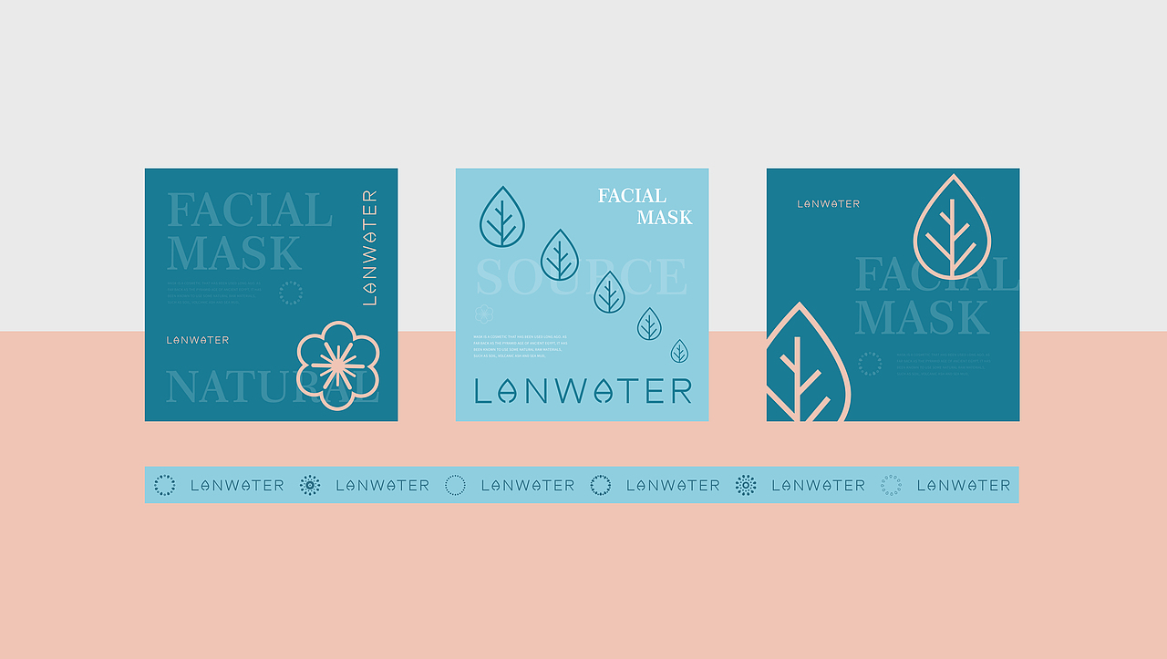 蓝泉面膜-LANWATER（图ZMjc4MTE1MDg4） - 品牌 - 站酷设计师尛cy原创素材 - 站酷ZCOOL