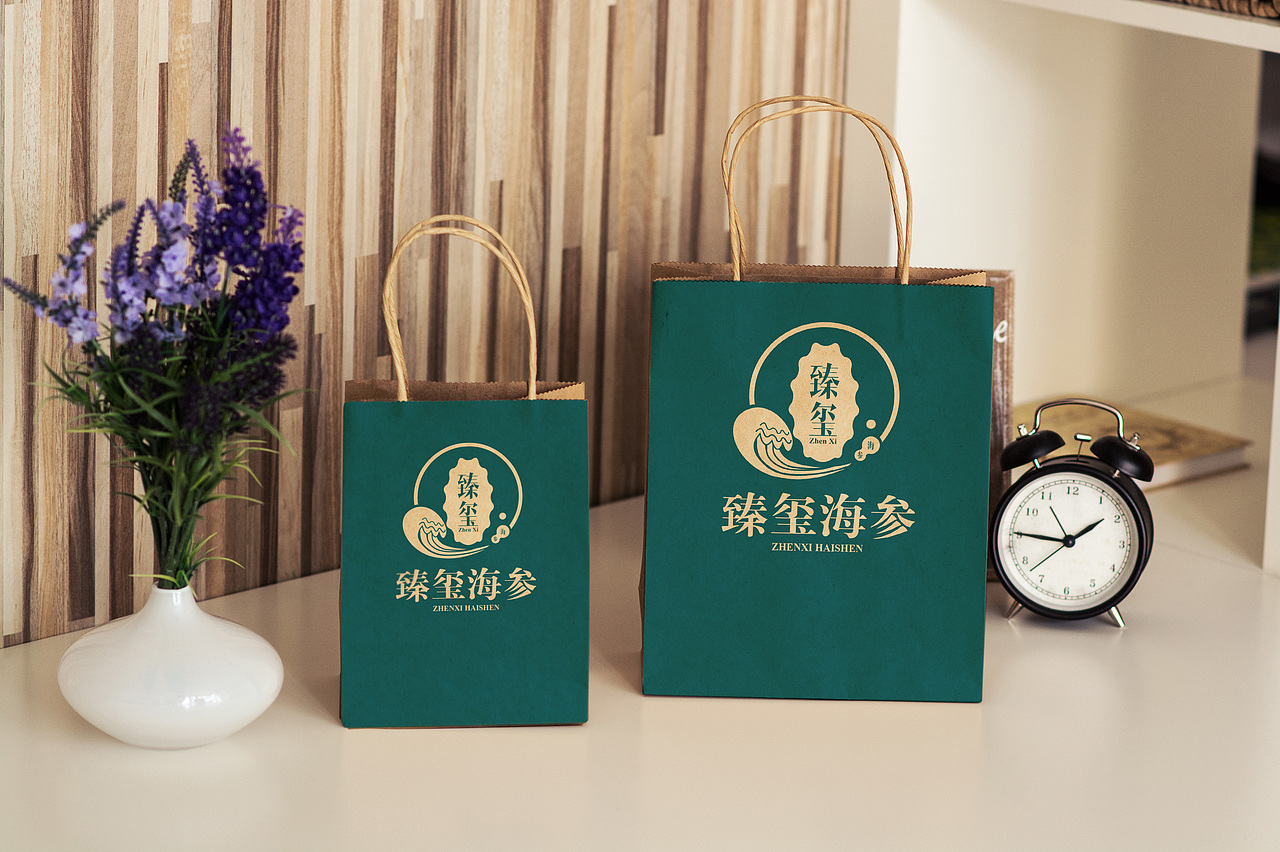 海參品牌：臻璽 logo設(shè)計(jì)（圖ZNTU0NDA0MjQ=） - 品牌 - 站酷設(shè)計(jì)師Carlton_Xu原創(chuàng)素材 - 站酷ZCOOL