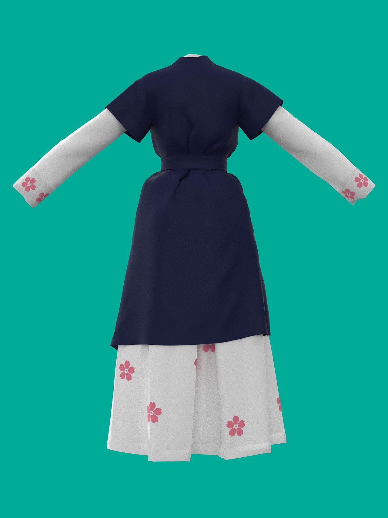 CLO 3D 韩国民族服装展示