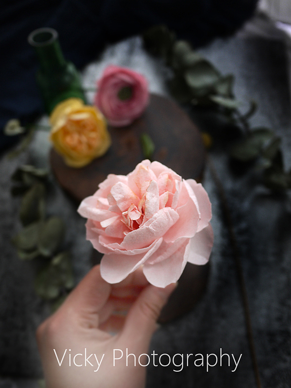 糯米纸花可以吃的花花没有制作工具徒手做的