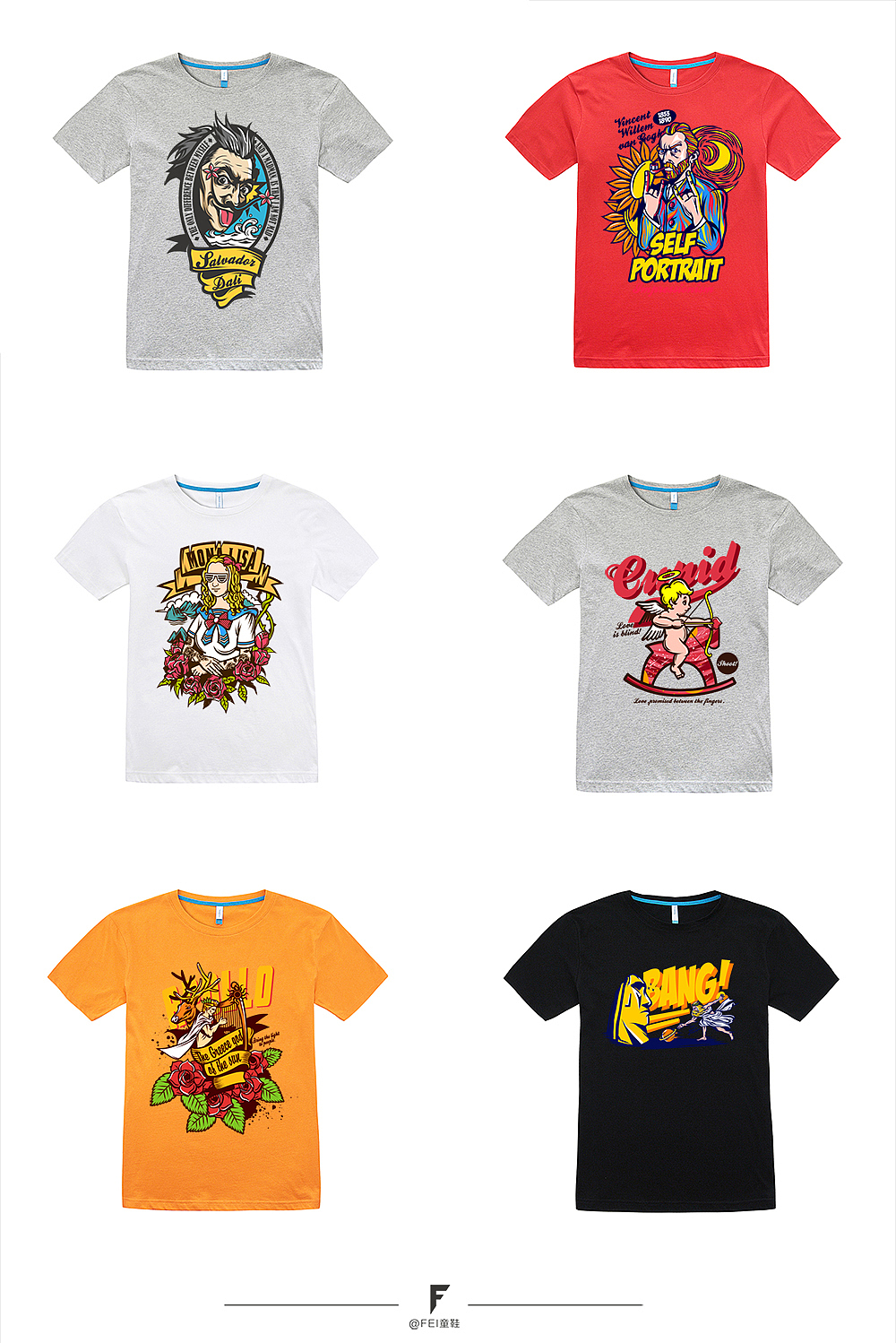 “大师系列+希腊神话”巴戈纽Tee图案设计（图ZNDczNTU0OTI=） - 其他服装 - 站酷设计师王云飞FEI原创素材 - 站酷ZCOOL