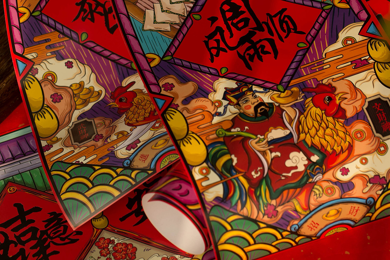 过年红色系产品摄影产品摄影