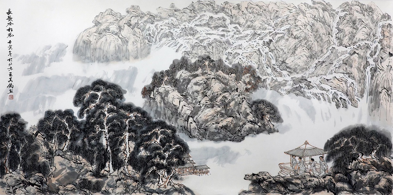 王其钧山水画作品收藏价值13718748166
