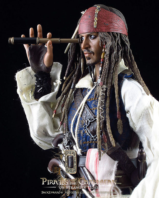 hottoys02dx060216加勒比海盗4惊涛怪浪杰克船长小拍