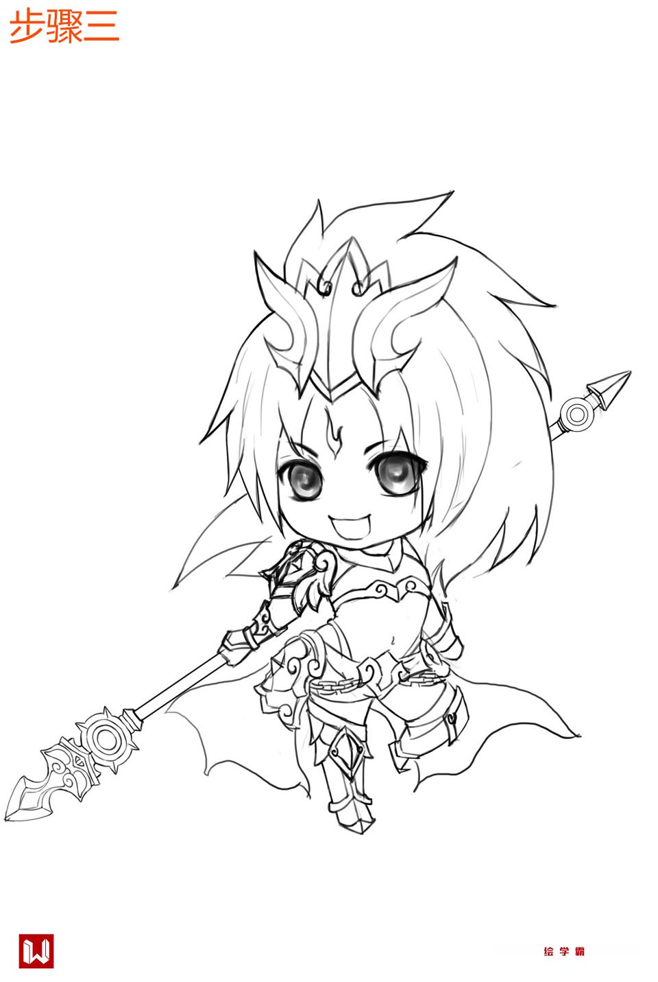 q版系列-女武神#教你画#武神#q版#ps教程