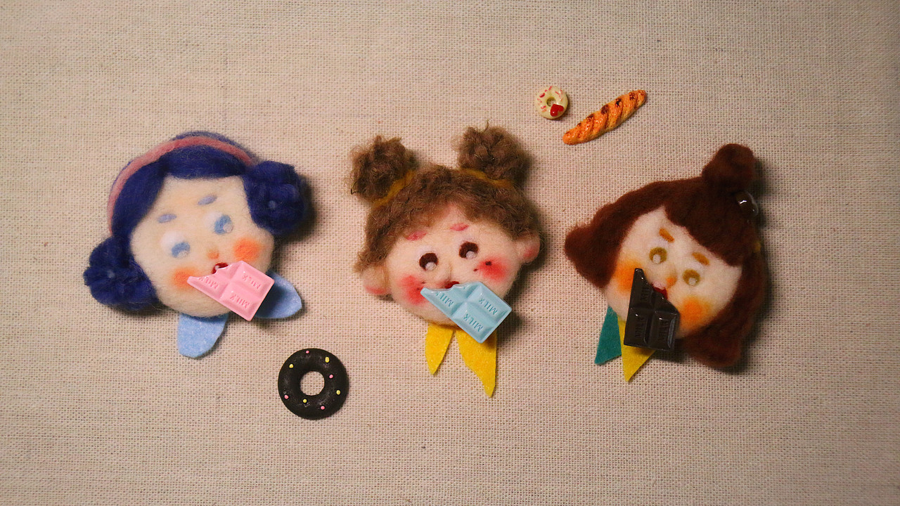 早期羊毛毡原创手作/人物/蘑菇总结