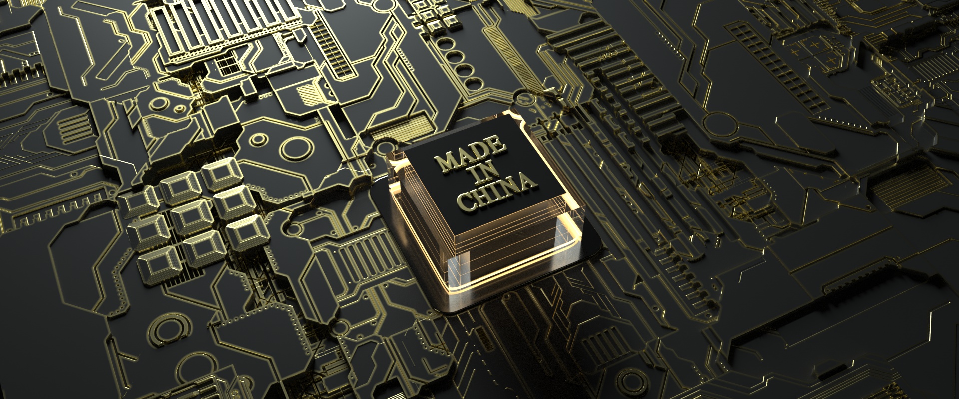 c4d 19个科技芯片效果图|三维|教程|金谷创意 - 原创文章 - 站酷