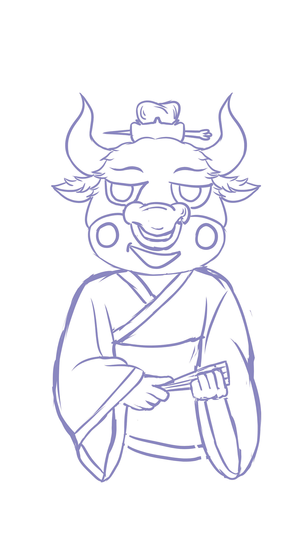 十二生肖国潮插画—牛|插画|新锐潮流插画|冯晓如 - 原创作品 - 站酷