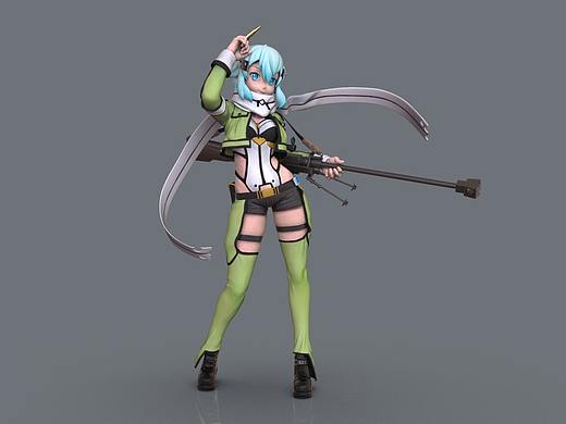 朝田诗乃手办模型（个人主页-ZNDQ0NTk5NTY=） - 动画/影视 - 站酷设计师荭萝原创素材 - 站酷ZCOOL