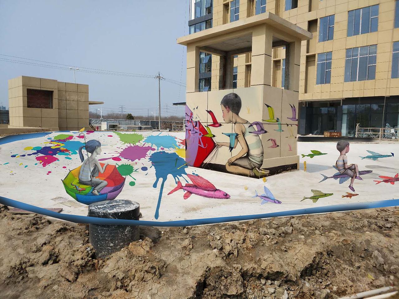 轮滑场地绘涂鸦（图ZMTExMzEwMjA0） - 新锐潮流插画 - 站酷设计师北海青芥原创素材 - 站酷ZCOOL