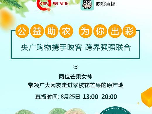 央广助农日直播海报、专题、广告位设计集合