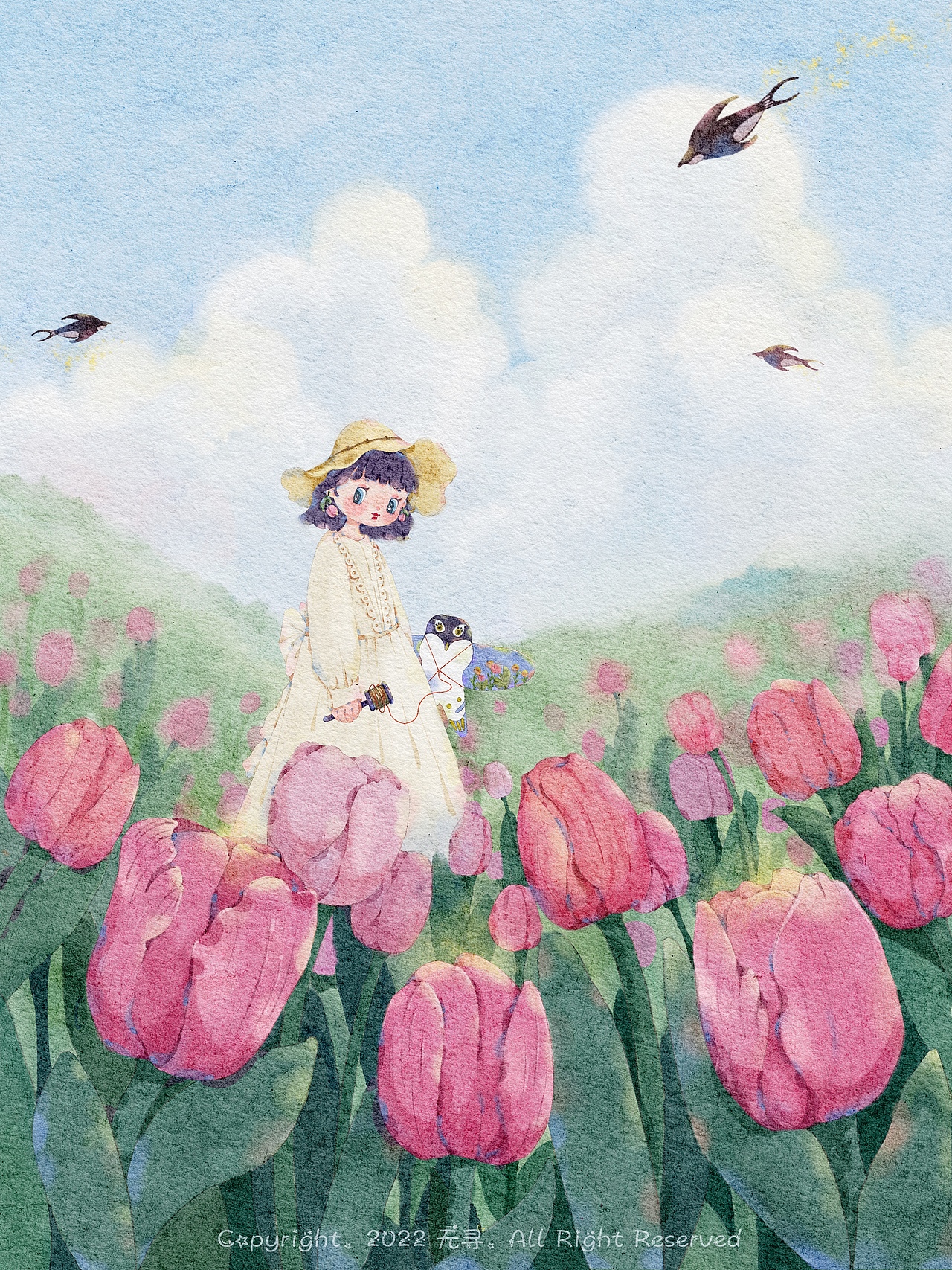 节气春分插画（图ZMjkyODA0ODky） - 创作习作 - 站酷设计师无寻wuxun原创素材 - 站酷ZCOOL