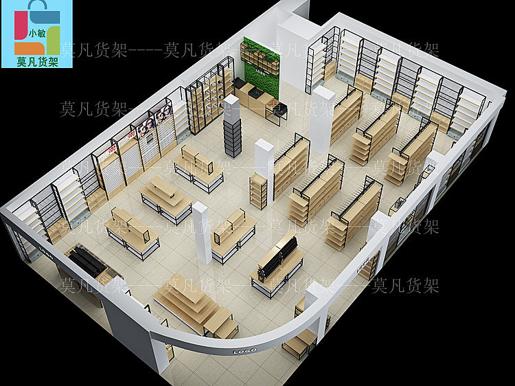 名创优品货架饰品集合店 -莫凡货架空间布局形象设计