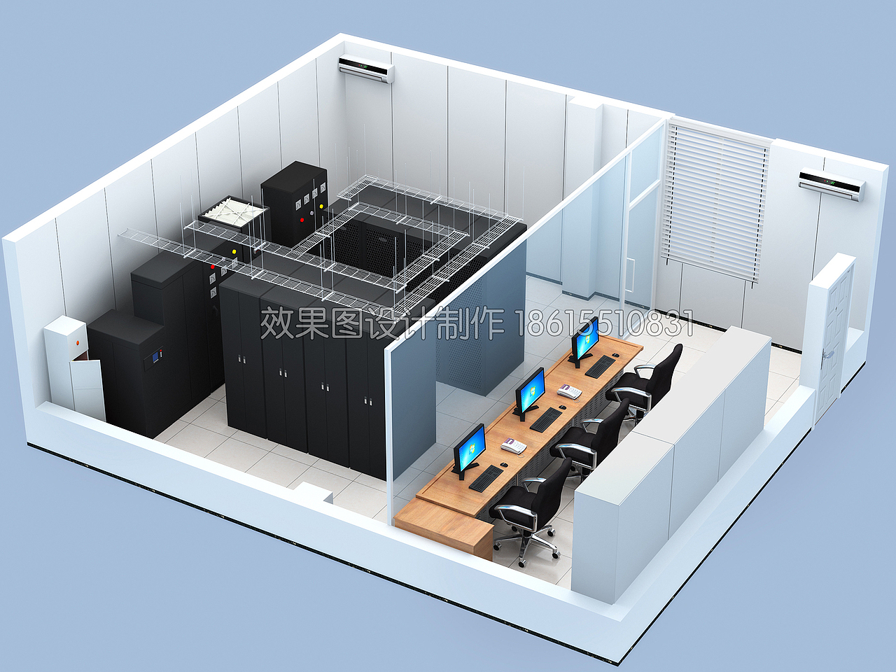机房监控室大屏操作台会议室服务机柜（图ZMzQ0MTk3NzY4） - 建筑/空间 - 站酷设计师若雅图像原创素材 - 站酷ZCOOL