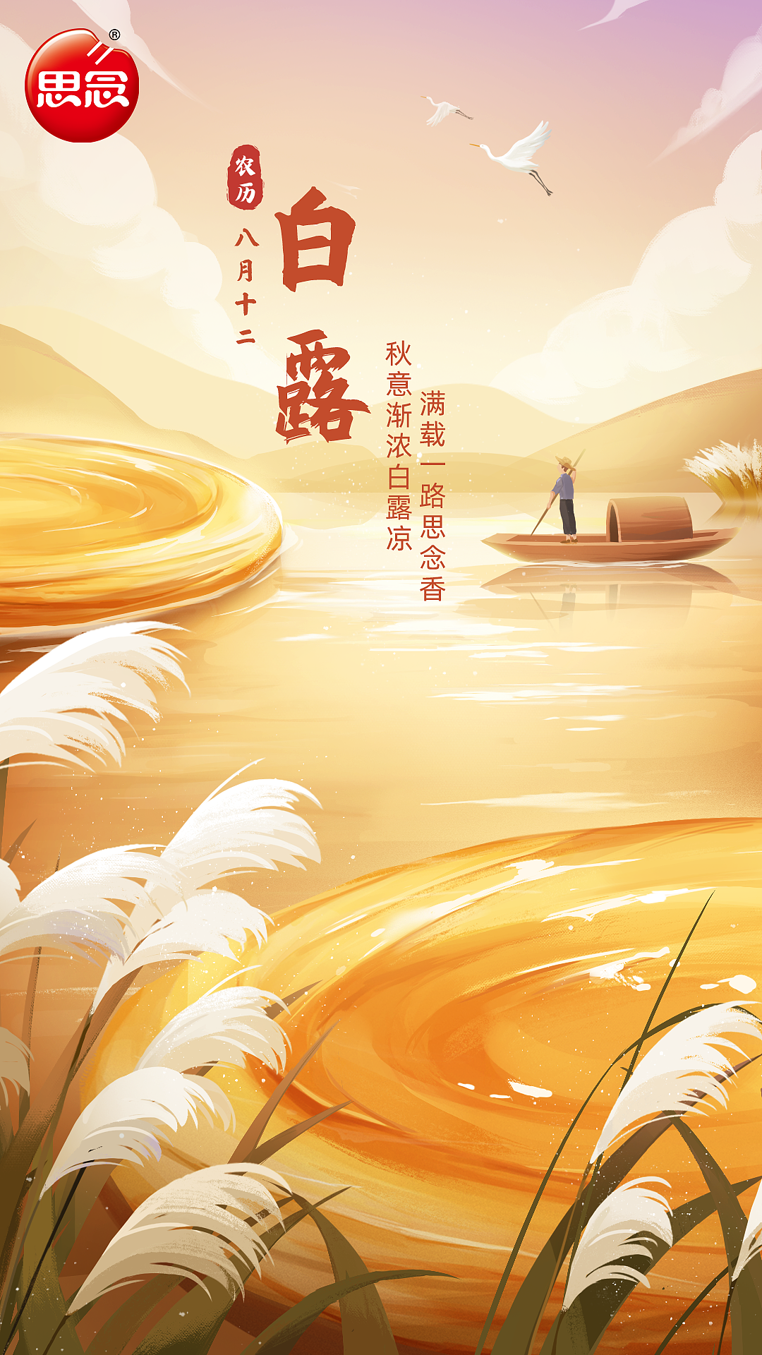 思念食品节气插画设计