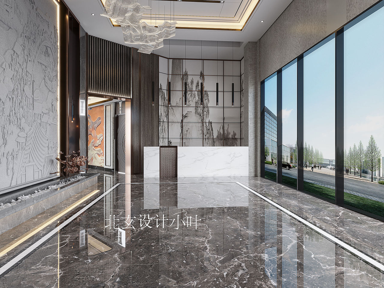 酒店大堂设计案例丨富丽堂皇的视觉感满满~