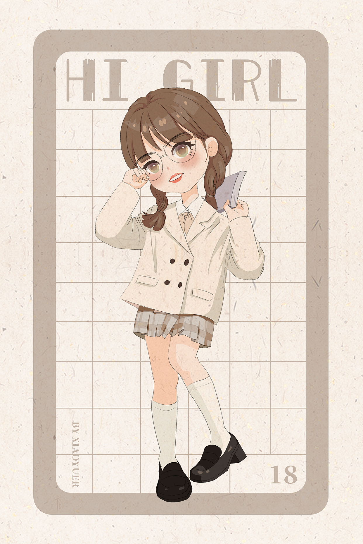 Hi girl第二波集合（图ZMzA1NTM5NjM2） - 创作习作 - 站酷设计师可可鱼糖原创素材 - 站酷ZCOOL