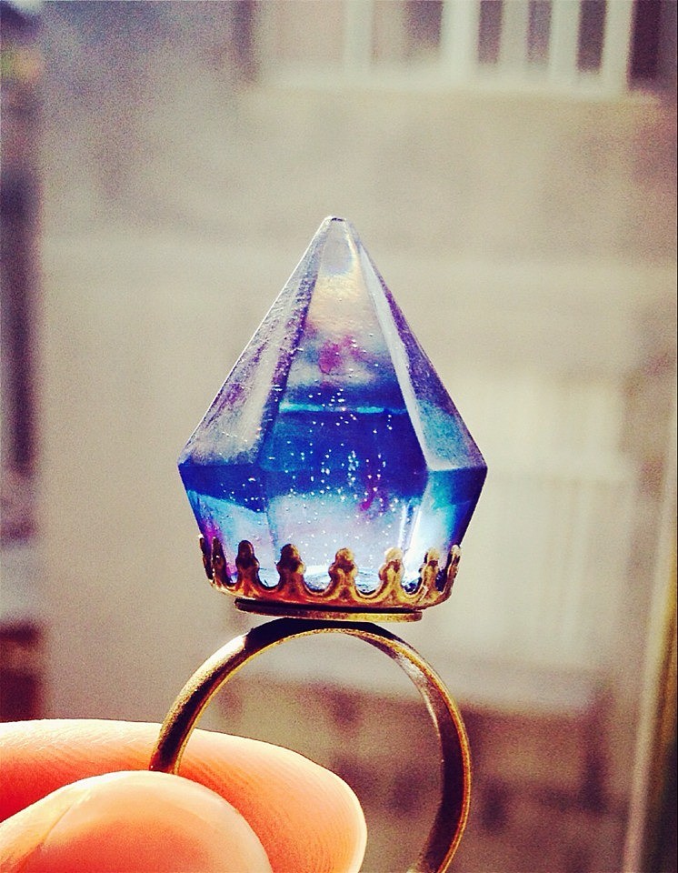 水晶滴胶钻石手作