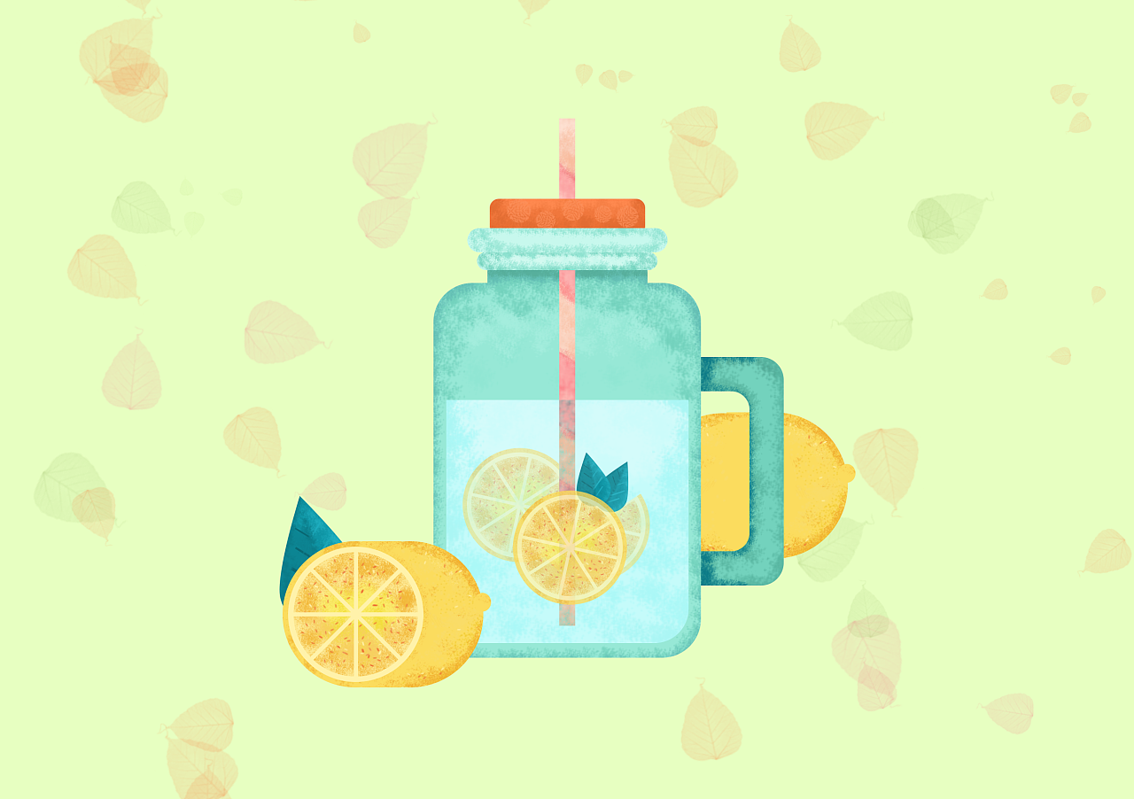 每日临摹的柠檬水