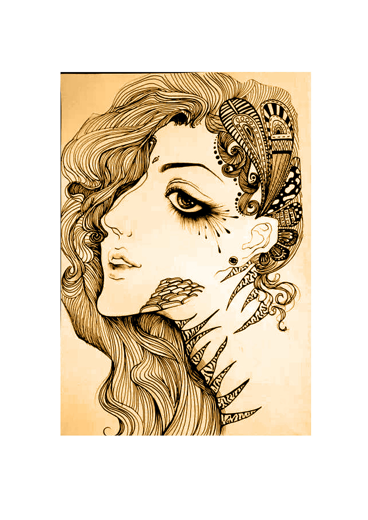 黑白装饰画设计