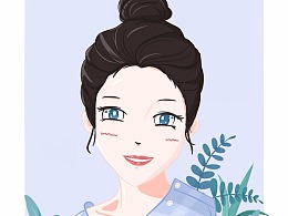 丸子头少女|插画|创作习作|大曦jane - 原创作品 - 站酷 (zcool)