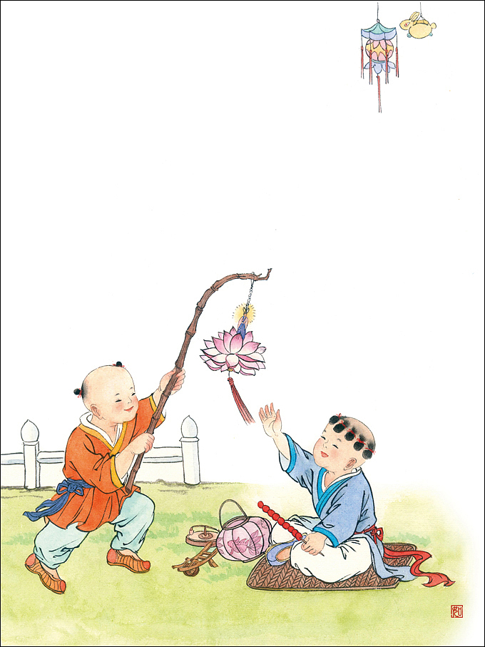 国学童子（一）（图ZMjQyMDIzMDAw） - 艺术插画 - 站酷设计师徆如art原创素材 - 站酷ZCOOL