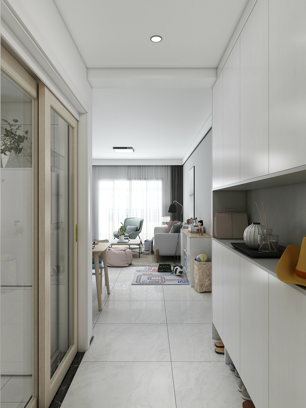 Listen attentively:侧耳倾听