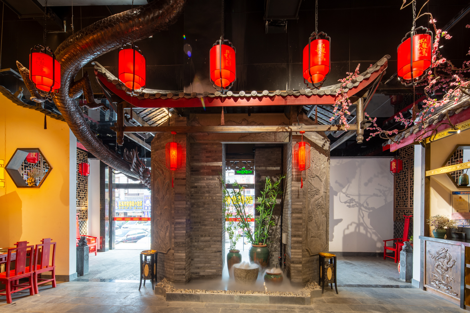 厦门火锅店 祥龙十八掌火锅店装修完工 火锅店实景案例