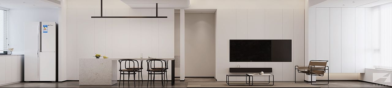 现代风格工作图