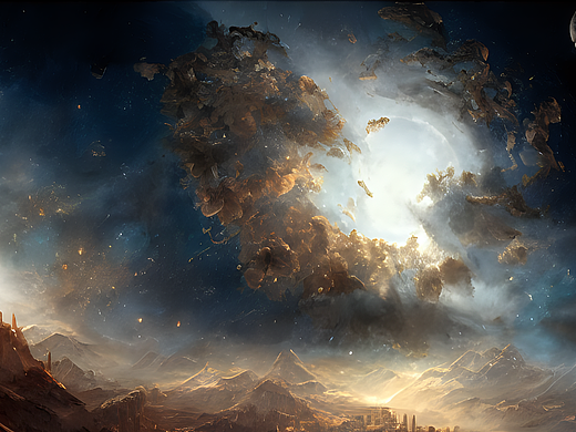 #AI創(chuàng)作實(shí)驗(yàn)室#太空（個(gè)人主頁(yè)-ZNjI4MTk2MDQ=） - AI作品 - 站酷設(shè)計(jì)師東海南山路原創(chuàng)素材 - 站酷ZCOOL