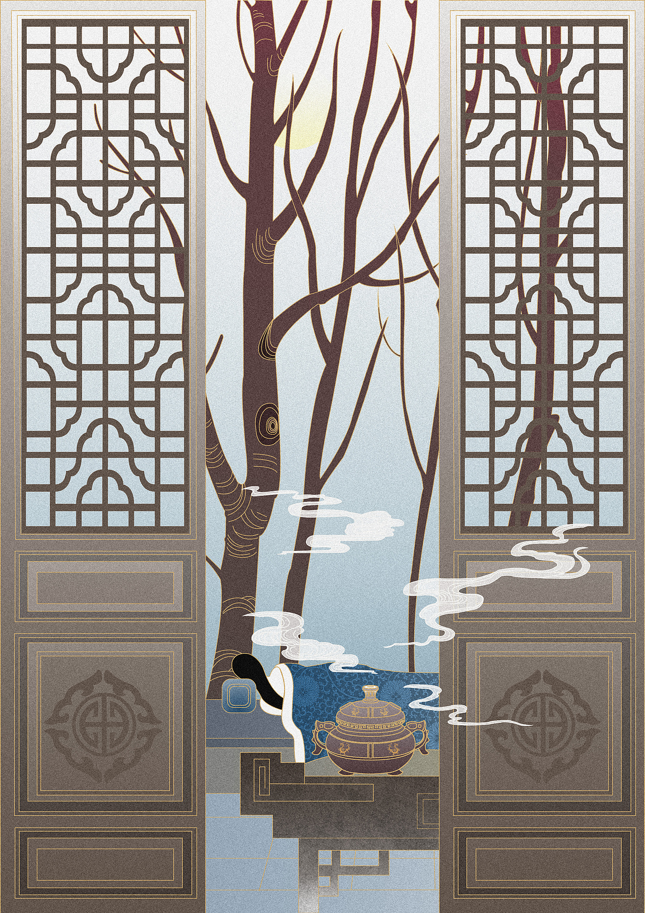 《夢回過云樓》解謎書插畫設計（圖ZMzcxMjYxNDAw） - 書籍/畫冊 - 站酷設計師Z120547037原創(chuàng)素材 - 站酷ZCOOL