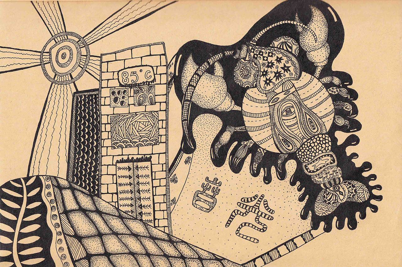 牛皮纸涂鸦日记