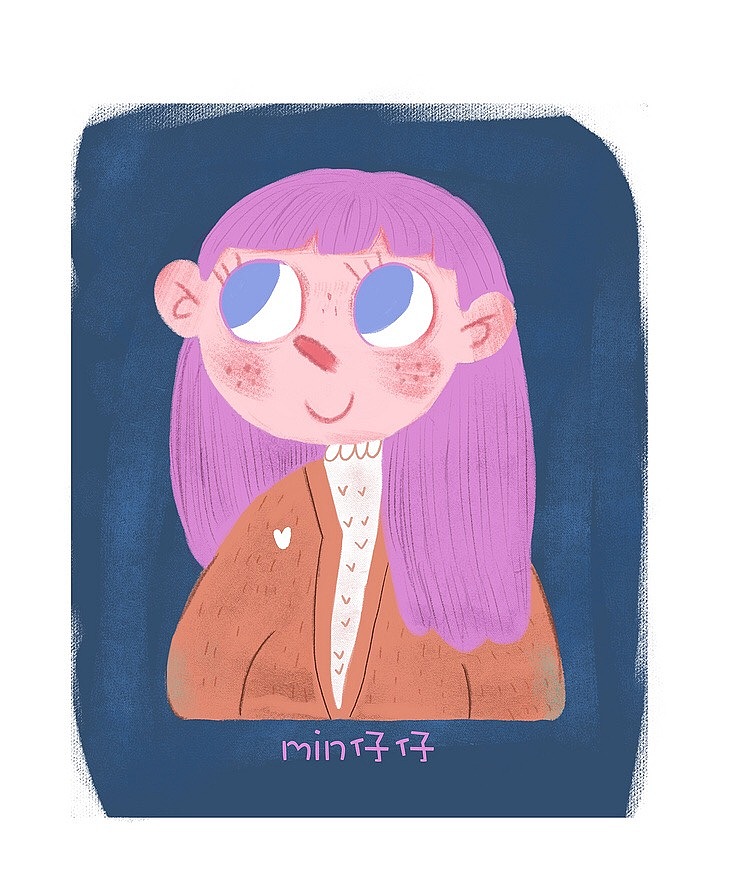 Min仔仔*原创紫色头像一个