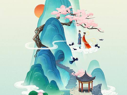 微景观七夕鹊桥相会
