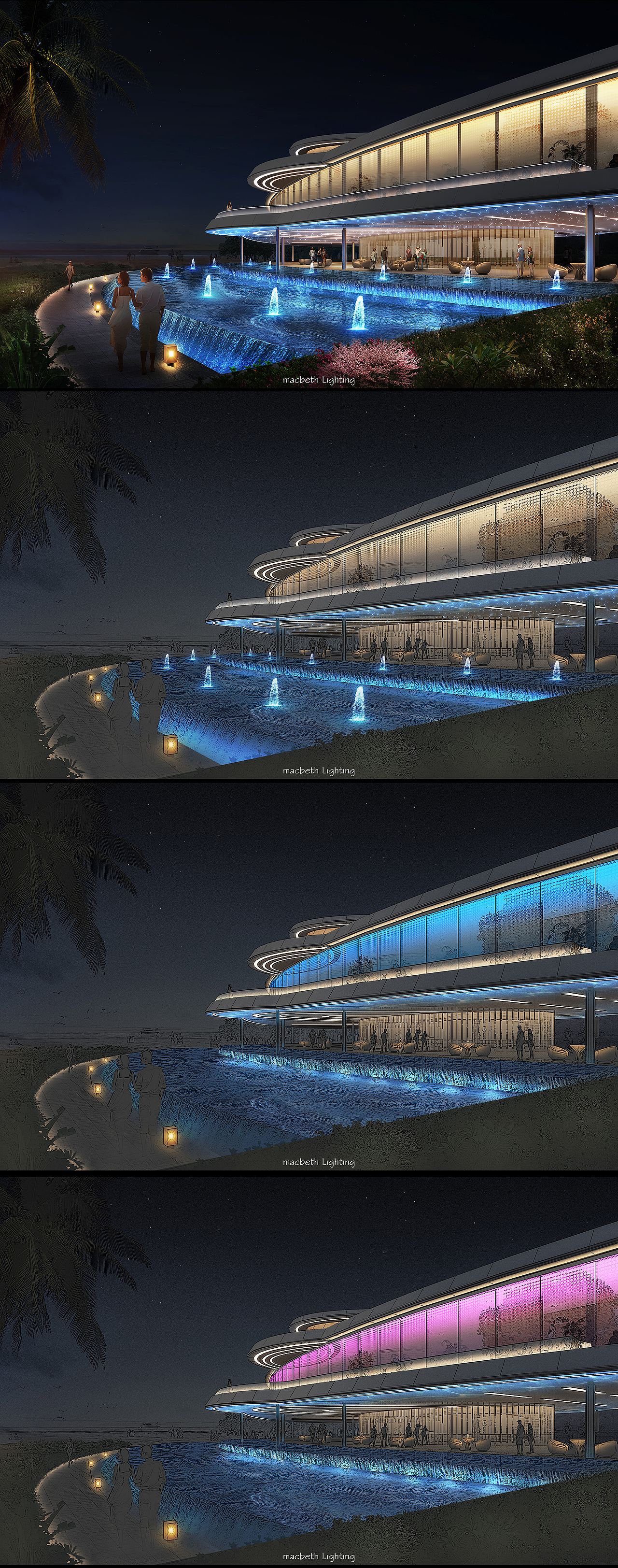 最近一些售楼处的灯光设计