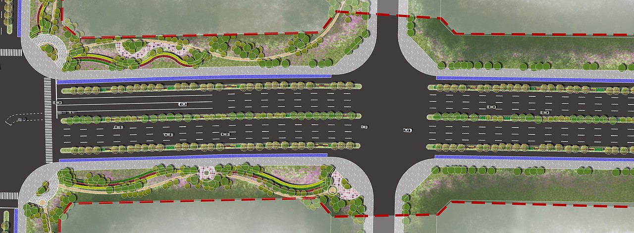 景观彩平图展示