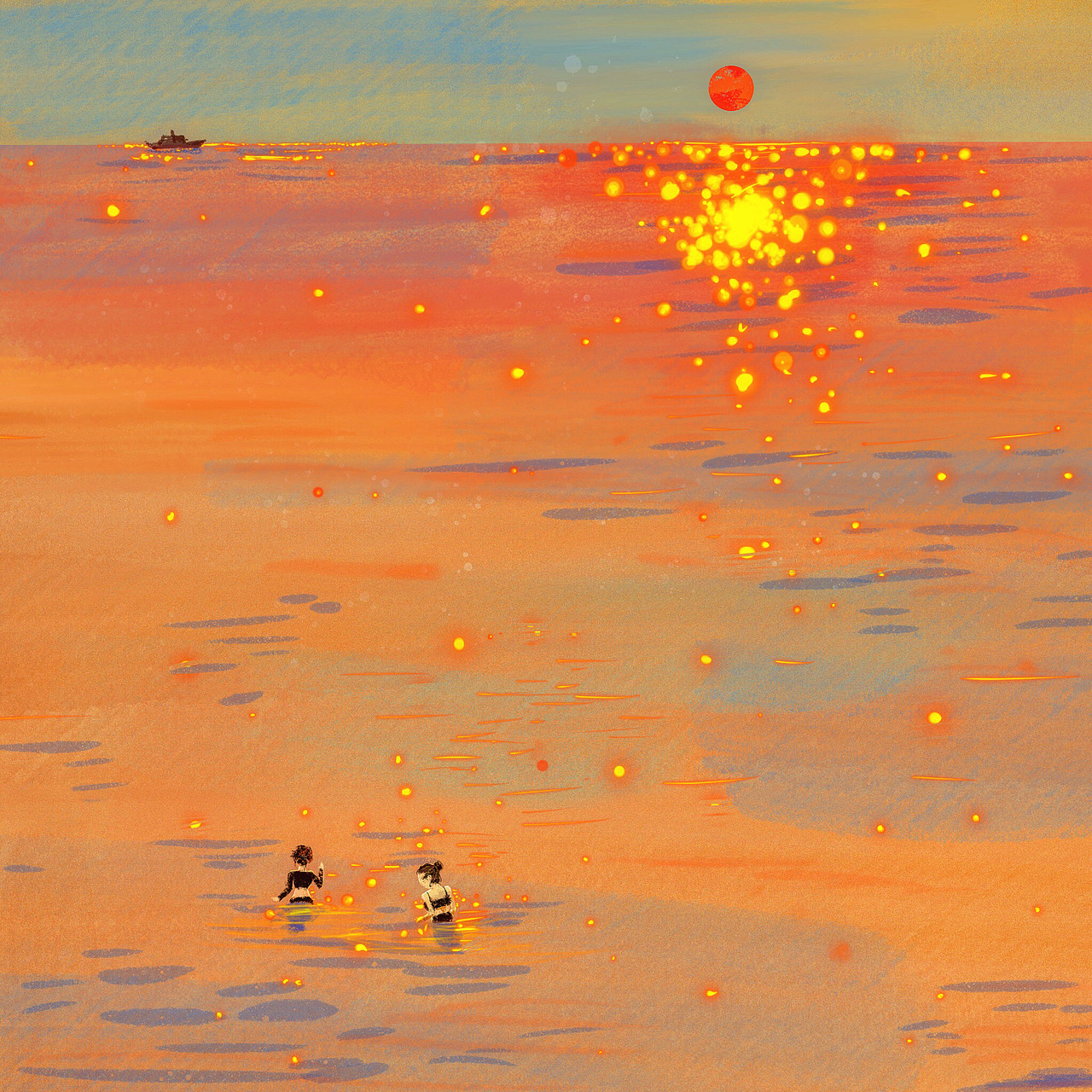 阳光下的金色|插画|创作习作|4tiiii_原创作品-站酷zcool