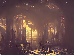 #AI创作实验室#神秘的乌托邦 一个人面前