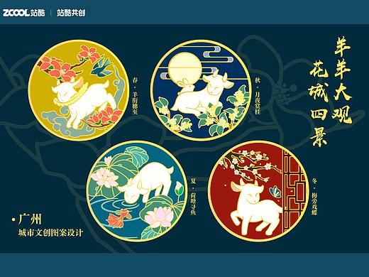 羊羊大观——广州城市文创图案设计